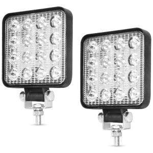 YITAMOTOR Farol de Milha LED Off Road 6 Leds de 3W 18W 10cm À Prova Dágua 12V 24V