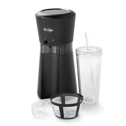 Máquina de Café Gelado com Copo de 650 mL e Filtro Reutilizável, 110V, Mr. Coffee, Preta