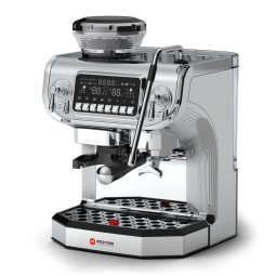 Máquina de Café Expresso Semi Automática 15 Bar com Moedor Embutido e Bocal de Leite, 110V 1450W, Mcilpoog TC520, Prata