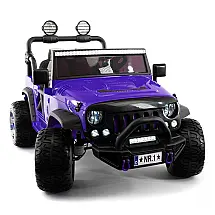 Caminhão Elétrico Infantil Moderno Kids Trail Explorer 2 Lugares 24V c/ Controle Remoto, Rodas de Espuma EVA, Banco de Couro, Bluetooth