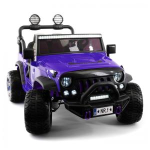 Caminhão Elétrico Infantil Moderno Kids Trail Explorer 2 Lugares 24V c/ Controle Remoto, Rodas de Espuma EVA, Banco de Couro, Bluetooth