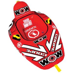 Boia Rebocável Inflável Para 1 Pessoa, Resistente, WOW SPORTS, Vermelho