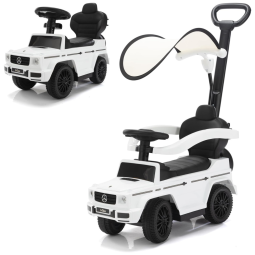 Carrinho de Passeio Infantil 3 em 1 com Alça Removível, Porta Copos e Música de Buzina para Crianças de 1 a 3 Anos, TOBBI, Azul