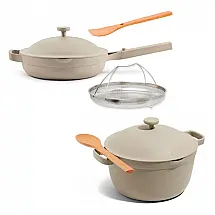 Jogo de Panelas Our Place Cookware Duo 7 Peças Cerâmica Antiaderente Livre de PFAS Vapor