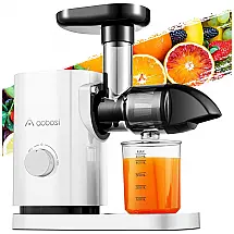 Espremedor de Frutas com Função Reversa, Motor Silencioso e Fácil de Limpar, 110V 150W, AAOBOSI, Branco