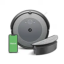 Robô Aspirador Roomba Combo i5 iRobot Cinza 2-em-1 Sistema de Limpeza 4 Estágios Mapeamento Inteligente