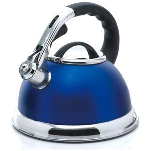 Chaleira de Chá 3L com Apito, Aço Inoxidável, CREATIVE HOME 77034, Azul