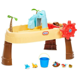 Mesa Divertida Ilha de Água com Elementos Interativos para Crianças de 2 a 6 Anos, LITTLE TIKES 651359M, Laranja