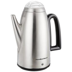 Cafeteira Elétrica Programável Brands 40614 Aço Inoxidável 12 xícaras Antigotejamento, HAMILTON BEACH 40614R, Prateado