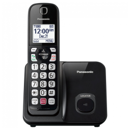 Telefone sem fio Panasonic com Bloqueio Avançado de Chamadas, Identificador Bilíngue e Display Grande de Alto Contraste, Sistema Métrico