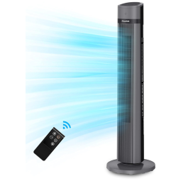 Ventilador de Torre 3 Velocidades, com Display LED, Silencioso, 110V 50W, PELONIS PFT40A4AGB, Cinza