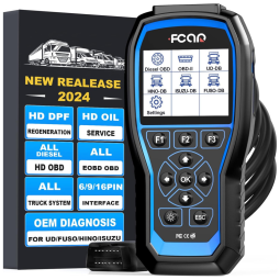 Scanner Automotivo F506 PRO Aprimorado com Varredura de Sistema OBD2, 12V, NEXAS F506pro, Azul