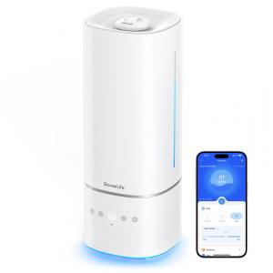 Umidificador para Ambientes Grandes 6L com Bicos Duplos de Rotação 360 e até 60 horas, GoveeLife H7142, Branco