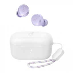 Fones de Ouvido Bluetooth com 28H de Reprodução, Resistente à Água e 2 Microfones, Soundcore A20i, Roxo