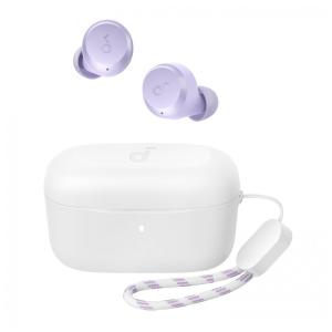 Fones de Ouvido Bluetooth com 28H de Reprodução, Resistente à Água e 2 Microfones, Soundcore A20i, Roxo