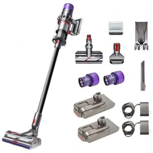 Aspirador de Pó sem Fio com 3 Acessórios 2 Baterias 2 Carregadores para Uso Doméstico, DYSON V11 Pro, Cinza