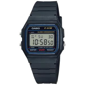 Relógio Feminino de Quartzo, F, CASIO F 91WS 8CF, Cinza