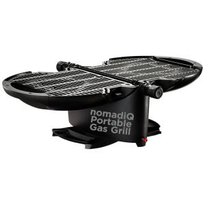 Churrasqueira a Gás Portátil serve até 5 Pessoas, 5000 BTU, 110v, NOMADIQ, Preto