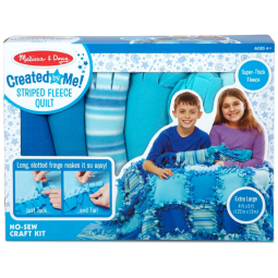 Colcha de Lã Infantil, Tema Listrado, Sem Costura com 48 Quadrados de 30x30 cm para Crianças Acima de 3 Anos, Melissa & Doug