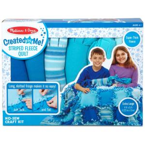 Colcha de Lã Infantil, Tema Listrado, Sem Costura com 48 Quadrados de 30x30 cm para Crianças Acima de 3 Anos, Melissa & Doug