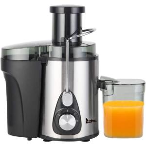 Centrifuga de Frutas 3 Velocidades, Aço Inoxidável, 600W, 110v, ROVSUN, Preto