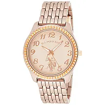 Relógio Feminino dede quartzo Rose Gold Toned, U.S., U.S. POLO ASSN. Sport, Dourado
