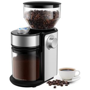Moedor de Café e Grãos Elétrico Profissional 250g, Aço Inoxidável, 110v, VBG CG835S, Prateado
