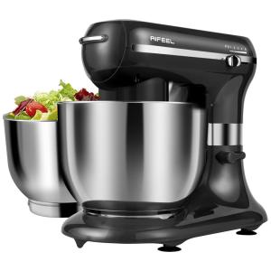 Batedeira Planetária Retro Elétrica 4L com 3 Velocidades Aço Inoxidável 800W, 110v, AIFEEL, Vermelho