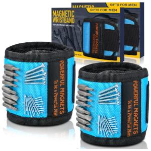 Pulseira Magnética para Pregos, Parafusos e Chaves, HIGHEVER, Azul