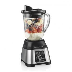 Liquidificador de Bancada 1,1 Litros com Jarra de Vidro e 5 Modos 700W, 110v, HAMILTON BEACH, Cinza