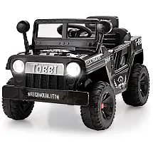 Carro, Carrinho Elétrico Infantil a Bateria 12V 1 Assento com 2 Motores para Crianças de 3 a 6 Anos, TOBBI, Verde
