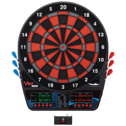 Jogo De Dardos Eletrônico com Pontas Suaves e Marcador de Linha LaserLite, Vermelho e Preto,8 jogadores.Viper