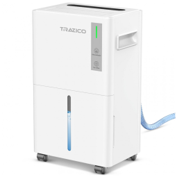 Desumidificador de 139 m2 para porão. Desumidificadores de 9,94 litros para salas grandes em casa.Trazico