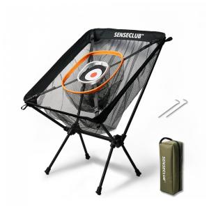 Rede de Prática de Golfe para o Quintal com Tapete e Bolas, Alvo de Treino para Chip e Driving Interno,SENSECLUB.