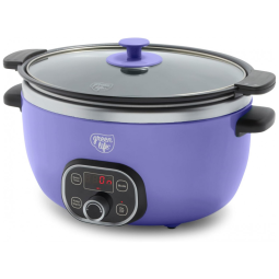 Panela Elétrica GreenLife 5,68 litros Cerâmica, Livre de PFAS, Programável, Potência Removível e Saudável para Refeições em Família