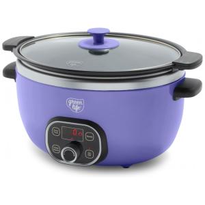 Panela Elétrica GreenLife 5,68 litros Cerâmica, Livre de PFAS, Programável, Potência Removível e Saudável para Refeições em Família