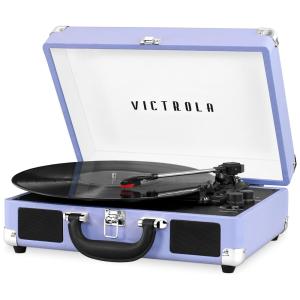 Vitrola Toca Discos LVG 3 Velocidades, Entrada AUX, 45 RPM, Roxo, 110v, VICTROLA VSC 550BT LG, Violeta