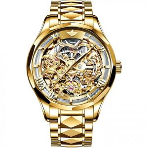 OUPINKE 3189 MB Relógio Masculino Analógico Automático, Couro