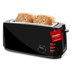 ECT 4829B Torradeira Elétrica 4 Fatias com 6 Níveis de Tostagem com Função Descongelar e Bandejas de Migalhas Removíveis, 110v