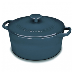 Panela Caçarola Antiaderente 5 Litros em Aço Esmaltado, Cuisinart CI650 25BG , Azul