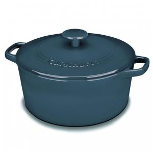 Panela Caçarola Antiaderente 5 Litros em Aço Esmaltado, Cuisinart CI650 25BG , Azul