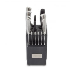 Conjunto de Facas em Aço Inoxidável com Bloco de Armazenamento, 15 Peças, Cuisinart, Cinza