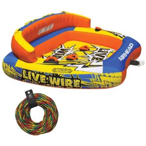 Boia Rebocável Aquática AIRHEAD AHLW 3 para 2 Pessoas com Corda 18m, Amarela