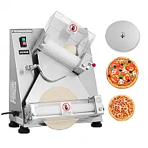 Laminadora de Massa para Pizza VEVOR APD30 3-14 Pol Automática Inox 370W 260 Peças/h 110V