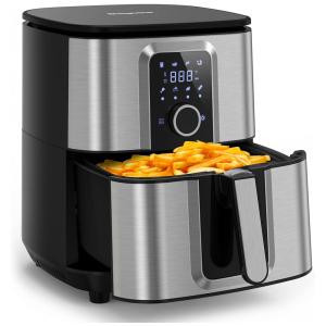 Fritadeira Elétrica AirFryer, Capacidade 7.5L, Painel Digital, 1700W, 110v, BAGOTTE, Preto