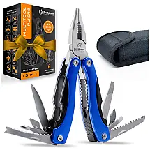 Alicate Multifuncional 15 em 1, Aço Inoxidável, PRO MASTER SMART SIMPLE, Azul