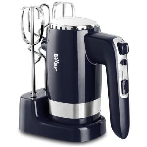 Bear Batedeira de Mão com 5 Velocidades e Acessórios, Aço Inoxidável, 110V 300W, Azul