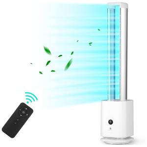 Ventilador de Torre Taylor Swoden com Filtro HEPA, Controle Remoto e Temporizador de 8 Horas, 110V Branco