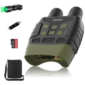 Binóculos Digital HD Infravermelho, 32GB, 3X Zoom, 1080p, Alcance 300M, HAPIMP 02B 035C 749 US, Preto