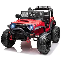 Carro, Carrinho Elétrico 2 Assentos 12V, com Controle Remoto e 3 Velocidades, TOBBI, Vermelho